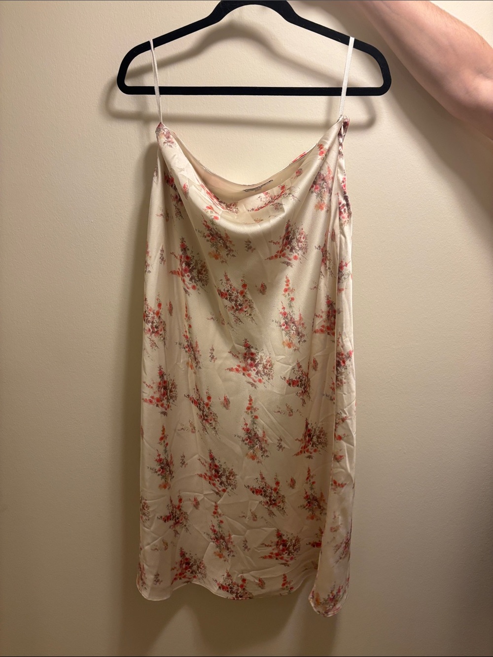Floral skirt in Cream with Pink Accents